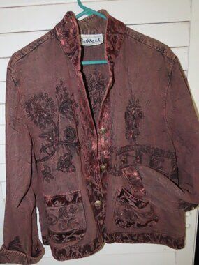 VINTAGE FLASHBACK BROWN EMBROIDERED JACKET